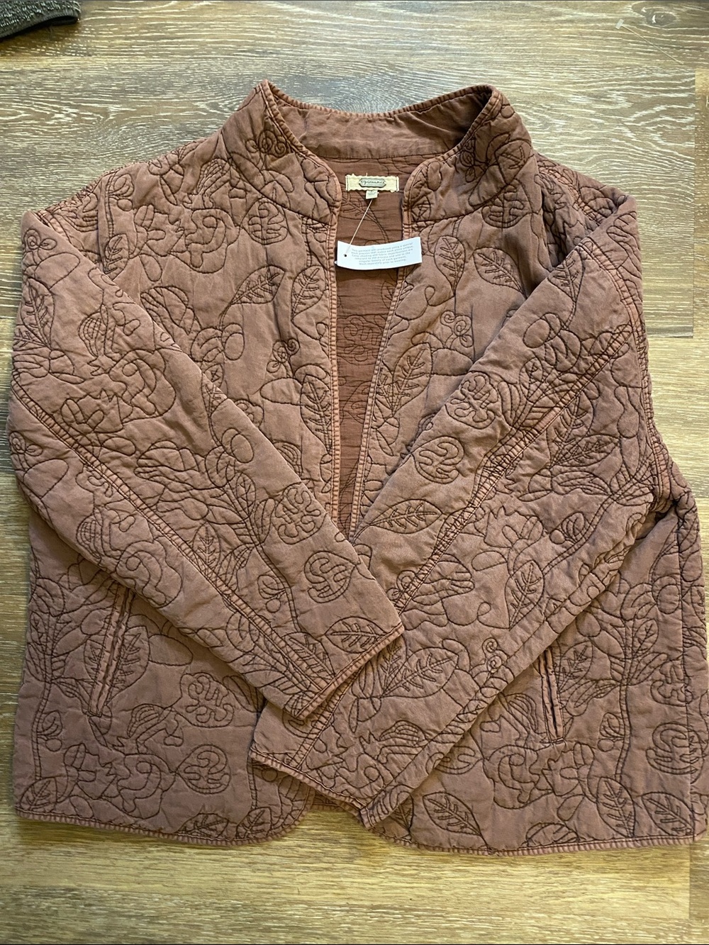 Quilted Floral-Pattern Women's Jacket in